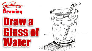 How To Draw A Glass Of Iced Water Real Easy Youtube Water bottles are available in different shapes. how to draw a glass of iced water real easy