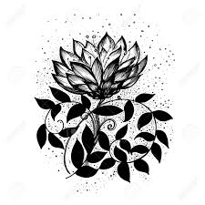 Free vectors, free clipart, free design elements for your website, scrapbook, blog or print designs. Abstract Floral Pattern Vector Black And White Background Wallpaper Royalty Free Cliparts Vectors And Stock Illustration Image 107176746