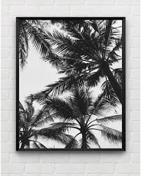 Black And White Wall Art Printable Palm Trees Print Palm Tree Printable Wall Art Black White Etsy In 2020 Black And White Wall Art Botanical Wall Art White Wall Art