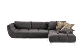 bobb ecksofa anthrazit flachgewebe bellani ecksofa ecksofas sofa