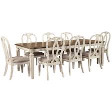 We have a huge selection of amish dining room tables & amish dining chairs that can help turn your space into something special where unforgettable memories will be made. Signature Design By Ashley Realyn 9 Piece Rectangular Table And Chair Set Wayside Furniture Dining 7 Or More Piece Sets
