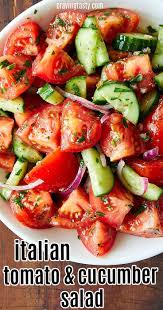 Tomato Cucumber Salad Fresh Salad Recipes Cucumber Recipes Delicious Salads