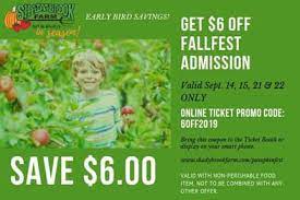 Shady brook farm fall fest. Here S A Coupon For Fallfest This Shady Brook Farm Facebook