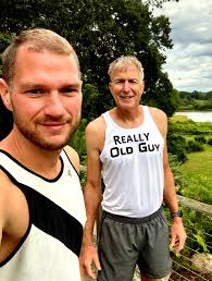 I hadn't worn my Old Guy singlet in a decade. Not sure what comes after  "Really"!