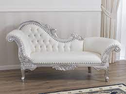 Divano Dormeuse Chaise Longue Foglia Argento Bottoni Swarovski Mobili Shabby Chic Barocco Moderno Divano In Legno