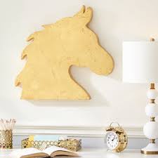 Последние твиты от pottery barn (@potterybarn). Gold Horse Wall Decor Wall Decor Pottery Barn Teen