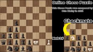 Playing chess online can be a lot of fun. Online Chess Puzzle Composed By Otto Blathy In 1922 Youtube