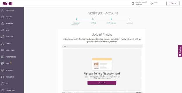 Skrill and Neteller verification with webcam | Paynura
