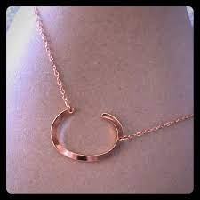 Jewelry New C Sideways Necklace Rose Goldtone 1618 Poshmark