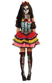 Men's day of the dead halloween costumes come with hats, cummerbunds, ties, or whatever else is essential to the character; Womens Day Of The Dead Costumes