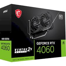 PLACA DE VIDEO 8GB GDDR6 NVIDIA RTX 4060 TI MSI VENTUS 2X BLACK OC