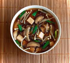 Japanese Mushroom Tofu And Vermicelli Soup Recipe Vermicelli Soup Recipe Stuffed Mushrooms Vegetarian Soup Recipes