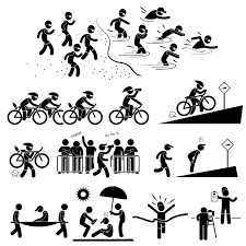 Oct 09, 2009 · download clker's olympic sports triathlon pictogram clip art and related images now. Triathlon Marathon Swimming Cycling Sports Running Stick Figure Pictogram Icon Symbol 350100 Vector Art At Vecteezy