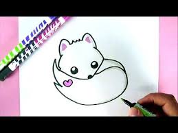 Einen Lieben Fuchs Selber Malen Diy Youtube Kawaii Zeichnungen Niedliche Tierzeichnungen Niedliche Zeichnungen