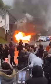 Adam romain said there was literally a riot on the doorstep of his home in the mayhill area of swansea, after a vigil for someone who had died was plunged into violence on thursday. Tnbu4aeldieqmm