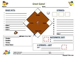 Baseball Field Behavior Modification Chart