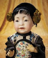 Solve Bisque Chinese Baby Doll by Kestner jigsaw puzzle online with 340  pieces