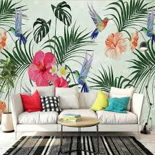 In the living room all furniture and accessoires are kept very light and in the kitchen the dining table. Scandinavian Hand Painted Watercolor Tropical Leaf Bird 3d Wall Paper Decorative Painting Wallpaper For Walla Home Improvement Painting Wallpaper Wallpapers For3d Wall Paper Aliexpress