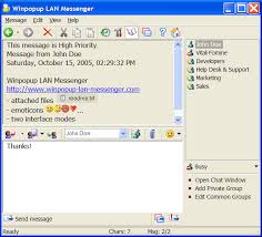 An infinitely better way to text anyone with endless combinations of fonts, colors and background images from the web. Winpopup Lan Messenger Free Download Instant Messaging Software