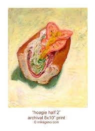 Hoagie 2 Demi Archiv De Dessin Pastel Original Art De La Nourriture Par Mike Geno Food Artists Food Drawing Illustration Food