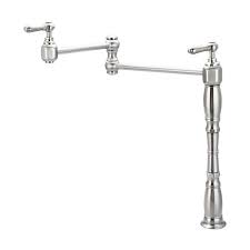 Hansgrohe 04219 talis c pot filler deck mounted. Pioneer Industries Americana Brushed Nickel 18 3 In Lever Handle Deck Mount Pot Filler Kitchen Faucet 2am700 Bn Rona