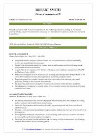 We are seeking trustworthy candidates who work efficiently accountant responsibilities: General Accountant Resume Samples Qwikresume