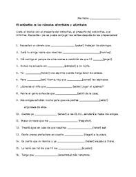 Maybe you would like to learn more about one of these? Spanish Subjunctive Worksheet Adverbial Clauses Time Conjunctions