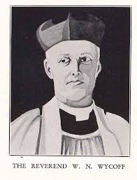 Rev. James E. Foster, Mrs Mary Foster, and Bishop Reginald Mallett, Christ  Church Gary, 1956