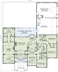 Its floor plan is very open with views from literally every room of the house. Rustic European Design 59857nd Architectural Designs House Plans