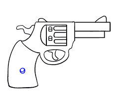 10 easy pictures to draw for beginners april 19, 2015 by jessie oleson moore & filed under art blog. How To Draw A Cartoon Revolver Easy Drawing Guides