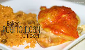 The mashed mixture is dished up. Easy Recipes Puerto Rican Chicken