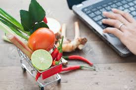 In our online shop, you will find a wide range of suitable multipurpose. Shopping Trolley With Full Of Fresh Vegetables And Laptop Computer Stock Photo Picture And Royalty Free Image Image 84655972