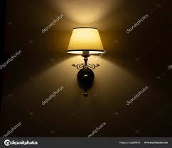 Sconces Wall Lamp Twilight Dark Room Interior Wall Indoor Background Stock Photo C Artemknyaz 322980078