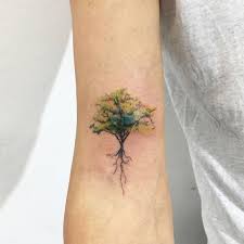 Strength And Growth Tattoos 12 Watercolor Tattoo Tree Roots Tattoo Life Tattoos