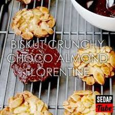 Resepi Biskut Crunchy Choco Almond Florentine Sedap Tube Resep Kue Kering Makanan Dan Minuman Makanan