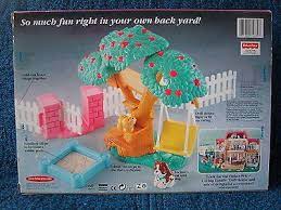 Nib 2000 Fisher Price Loving Family Dollhouse Backyard Fun Treehouse Playset Loving Family Dollhouse Backyard Fun Fun