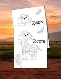 Pastels, crayons, sketch pens, etc. Free Printable Zebra Coloring Page Made With Happy
