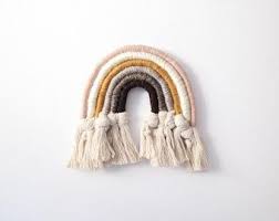 Pin By Kirstenne Flynn On Craft In 2020 Rainbow Wall Fiber Wall Art Wall Charm
