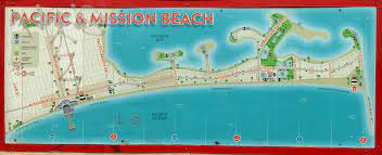 Rules to open san diego beaches. Map Of Mission Beach Boardwalk From Pacific Beach To South Mission Jetty Mission Beach Pacific Ocean Boardwalk Bay San Diego California