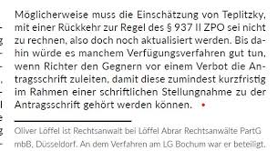 Rechtzeitig eine fristverlängerung bei der behörde beantragen (eine verlängerung von fristen ist nicht immer möglich! Loffel Abrar Litigation On Twitter Die Entscheidung Wird Jedenfalls Bereits Jetzt Falsch Wiedergegeben Das Bverfg Hat Nicht Entschieden Dass Die Presse Vor Erlass Einer Einstweiligen Verfugung Vom Gericht Angehort Werden Muss