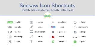 Seesaw shortcuts icons 2020 rocking icons are a great way to make activity instructions more visual and easier for students to follow. Seesaw On Twitter Our Icon Shortcuts Save You Time When Typing Activity Directions And Make It Easy For Students To Know What To Do Note The Shortcuts Only Work In The Student