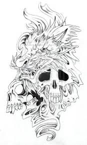 Recently, more and more individuals are choosing different kinds of dragon skull tattoos on their bodies. Cabeca De Dragao Desenho Pesquisa Google Dragon Tattoo With Skull Dragon Tattoo Evil Skull Tattoo