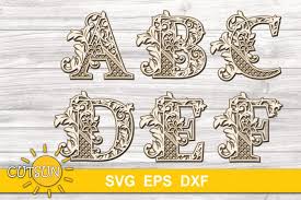 Download 3d Alphabet Layered Mandala Svg Bundle 26 Letters 529537 Cut Files Design Bundles SVG, PNG, EPS, DXF File