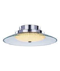 The planet matt nickel finish half wall light accompanies the ceiling light in the planet series to suit any room in the house. Led Ip44 Flush Glass Chrome Ceiling Light