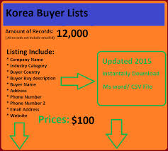 The other improves on this offer by giving you unlimited email. Korea Buyers List Buyers Email Lists Latest Mailing Database List Email List Business Emails
