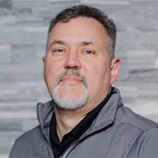 Setting up for the grand opening in Grand Rapids.