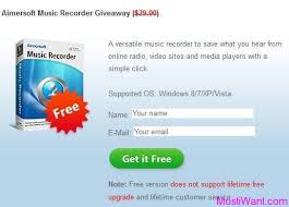 Aimersoft Music Recorder Free Full Version Registration Code Most I Want