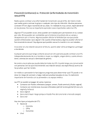Prevención (embarazo) vs. Protección (enfermedades de transmisión sexual -ETS)
