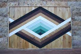 Geometric Wood Art Office Wall Decor Reclaimed Wood Large Wood Wall Art Bedroom Wall Decor Geometric W Wood Wall Art Rustic Wood Wall Art Large Wood Wall Art
