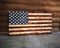 American Flag Wooden Flag Wooden American Flag Handmade Etsy Wooden Flag Wooden American Flag Custom Wall Decor